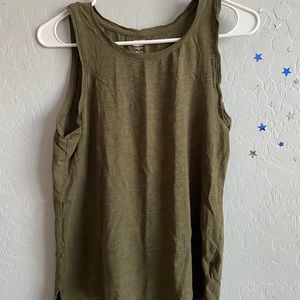 Olive green old navy muscle tank